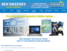 Tablet Screenshot of bensweeney.ie
